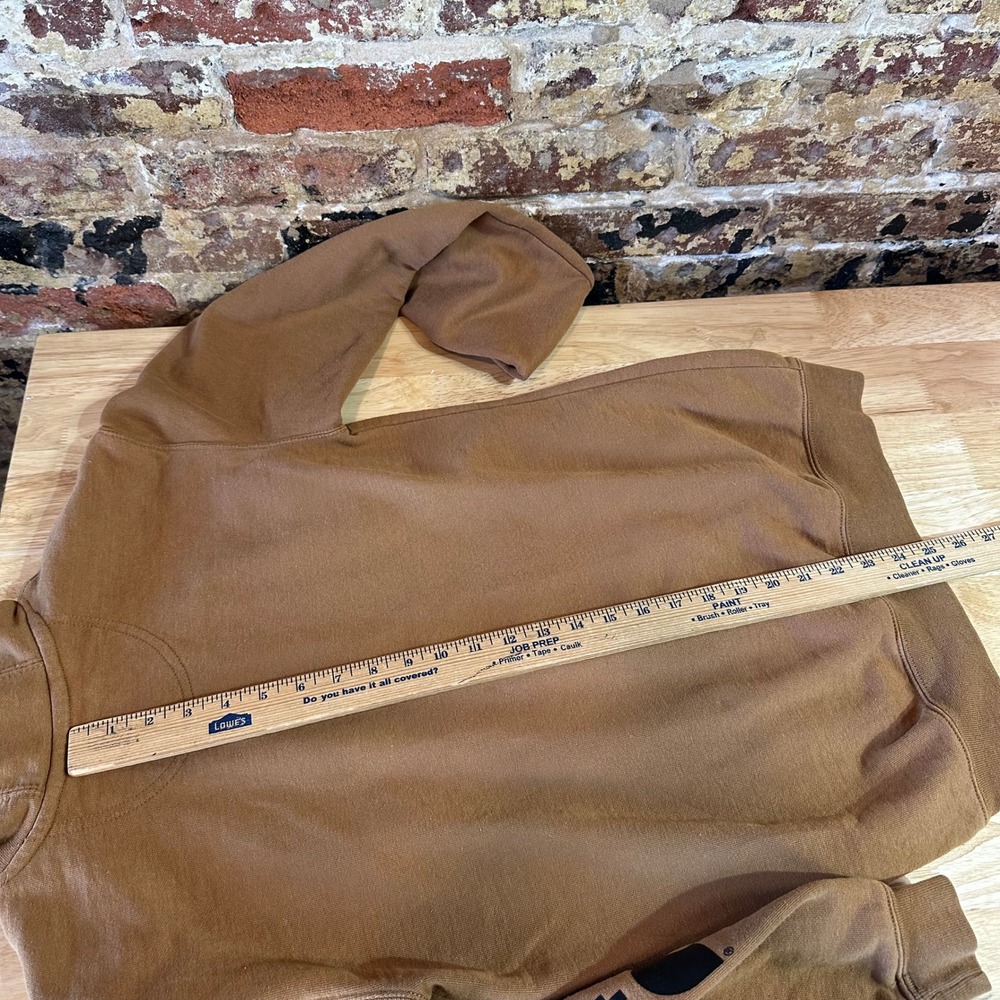Carhartt K288 BRN Midweight Hoodie Brown Sleeve Logo Mens XS - Picture 9 of 12